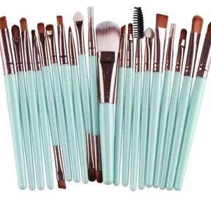 Professional Makeup Brush Set - Mint Green